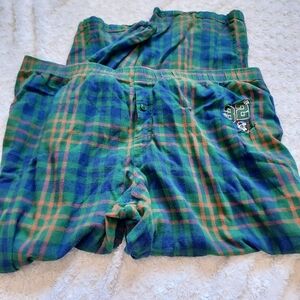Disney's Goofy Green Blue Plaid Flannel Lounge Pants PJ's XXL